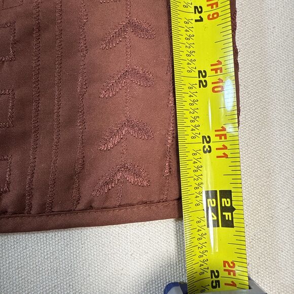 Burnt Orange Embroidered Lined Open Front Jacket Size 18W by Alfred Dunner - Picture 10 of 12